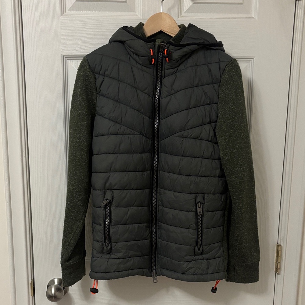 Superdry Men's Dark Green Puffer Jacket